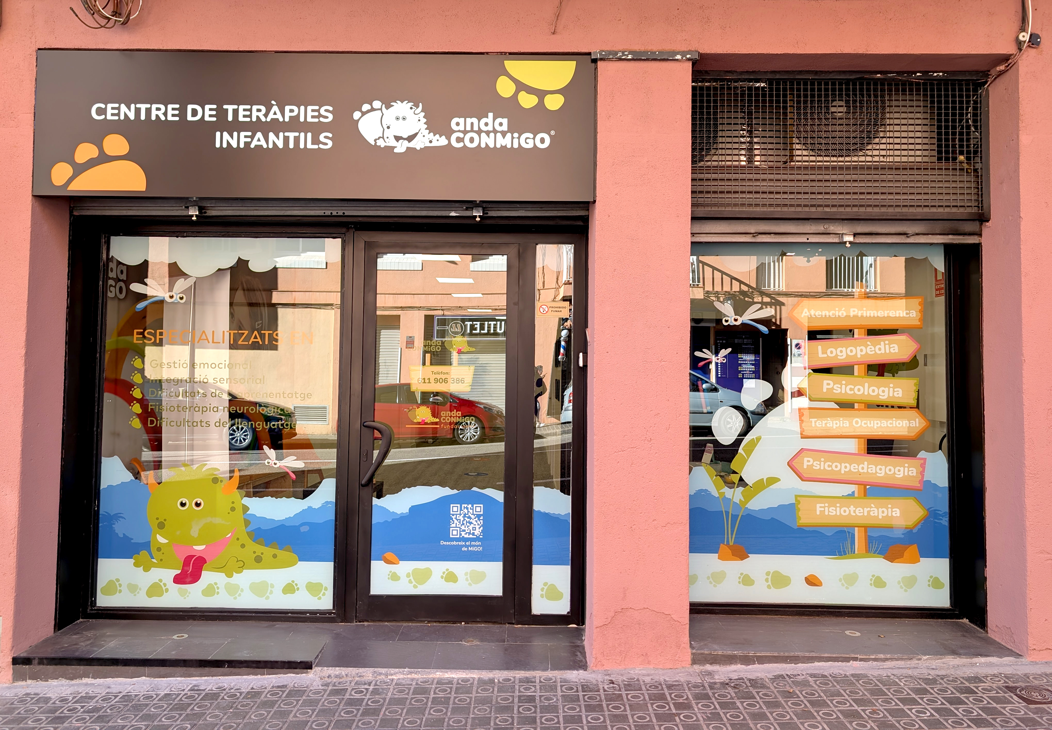 Fachada del centro anda CONMiGO Mataró Sub