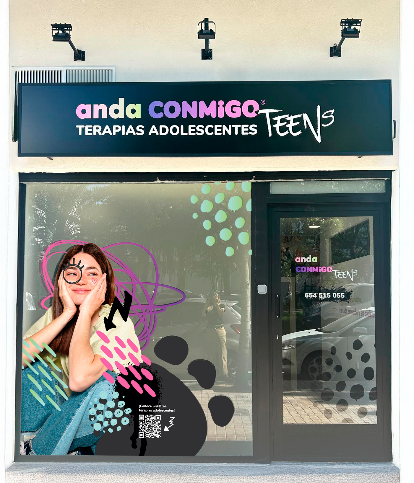 Fachada del centro anda CONMiGO Teens Patraix