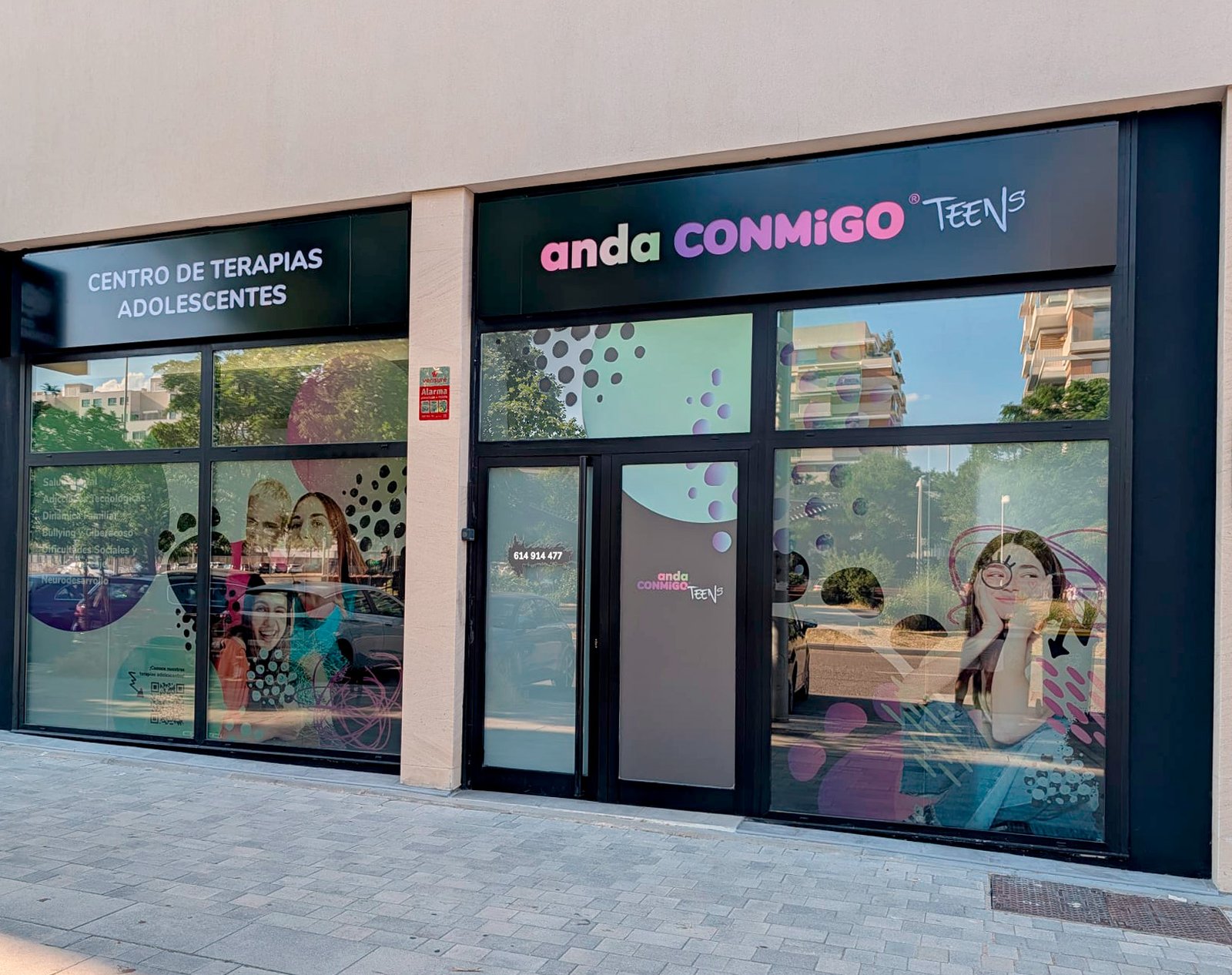Fachada del centro anda CONMiGO Teens Valdebebas